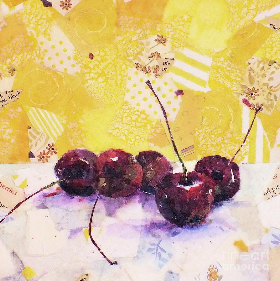 Black Cherries Mixed Media by Patricia Henderson