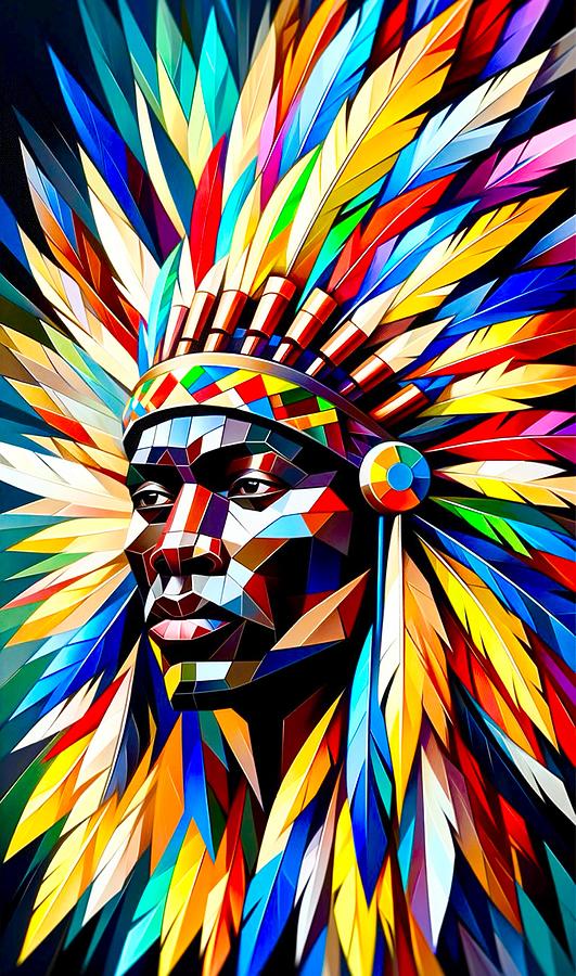 Black Chief  Painting by Emeka Okoro