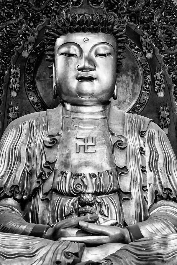 Black China Series - Bronze Buddha I Photograph by Philippe HUGONNARD