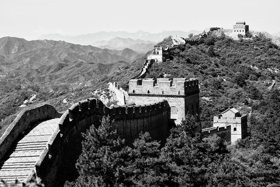Black China Series - Great Wall of China Photograph by Philippe HUGONNARD