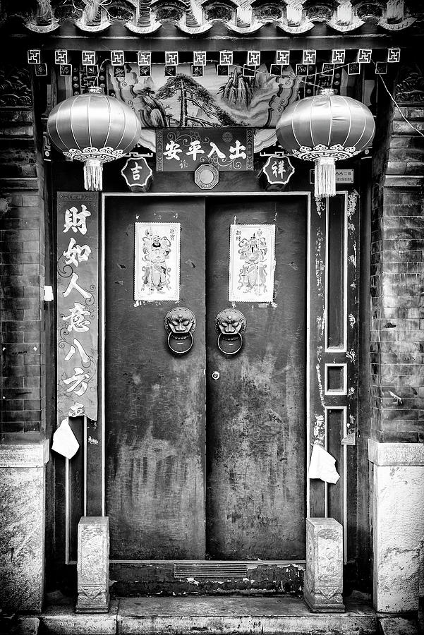 Black China Series - Temple Gate Photograph by Philippe HUGONNARD