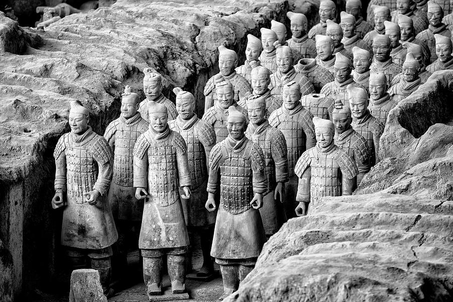 Black China Series - Terracotta Army I V Photograph by Philippe HUGONNARD