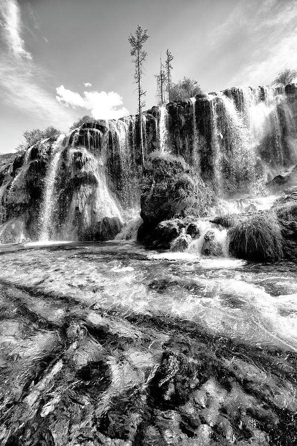 Black China Series - The Waterfalls Jiuzhaigou Photograph by Philippe HUGONNARD