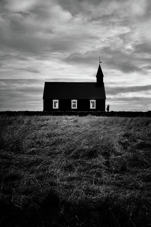 Black church I - Snaefellsnes, Iceland Photograph by George Vlachos