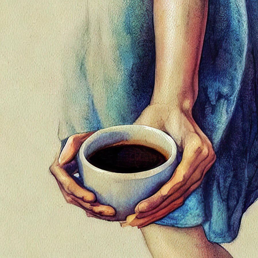 Black Coffee In A Cup Painting by Bob Orsillo