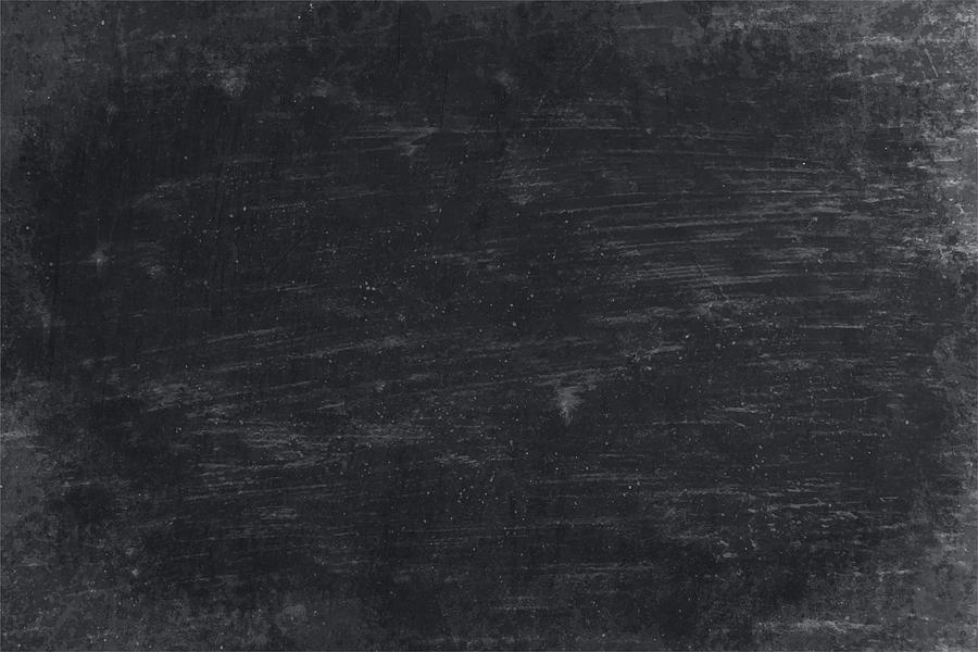 Black coloured rough texture grunge vector backgrounds like a blackboard with grey marks of scratches all over Drawing by Desifoto 