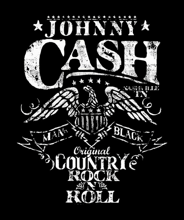 Black Country Outlaw Music Gift Fan Cash Digital Art by DoFaArt - Fine ...