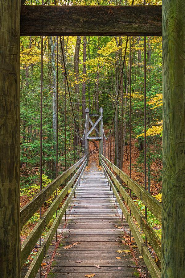 Fall Photograph - Black Creek Bridge In Autumn by Angelo Marcialis
