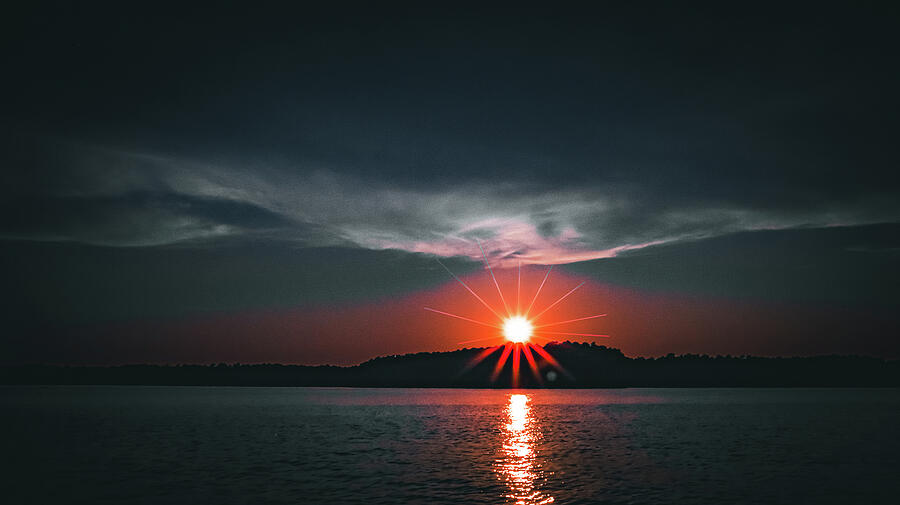 Sunset Photograph - Black Drop Lake Sunset by Ed Williams