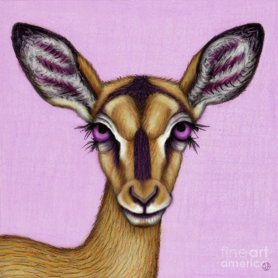 Black Faced Impala Painting by Amy E Fraser