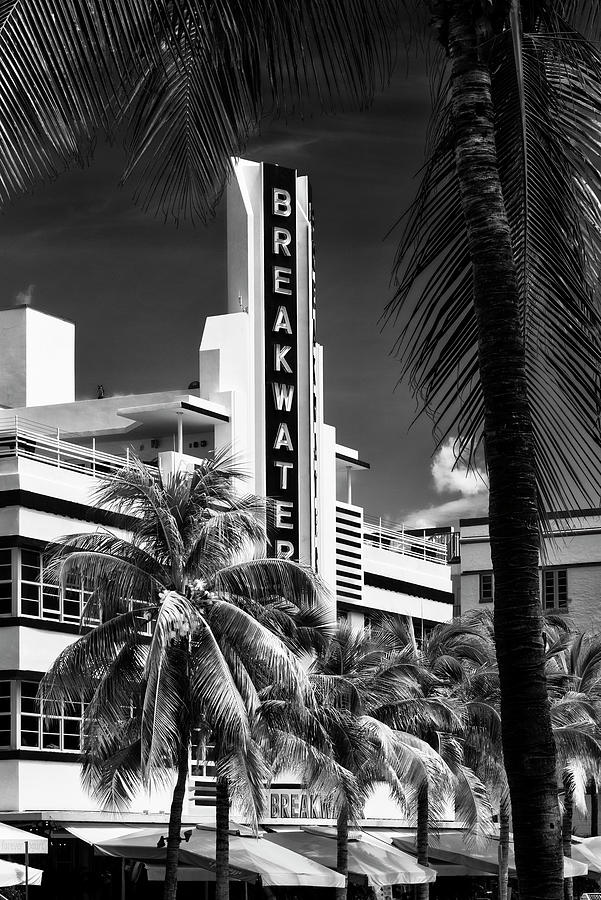 Black Florida Series - Beautiful Miami Art Deco Photograph by Philippe HUGONNARD
