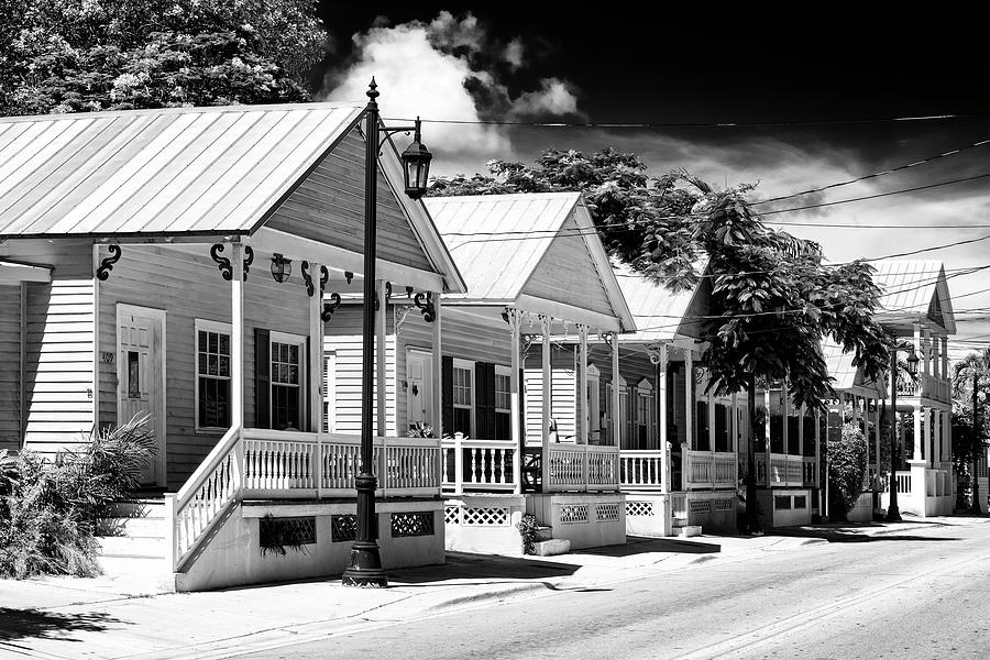 Black Florida Series - Key West Architecture Photograph by Philippe HUGONNARD