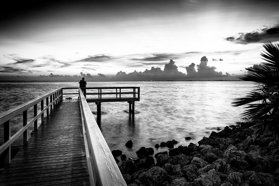 Black Florida Series - Romantic Sunset Photograph by Philippe HUGONNARD