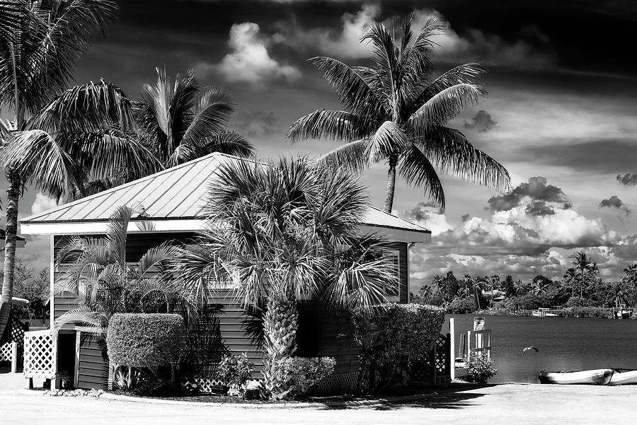 Black Florida Series - Tropical House Key West Photograph by Philippe HUGONNARD