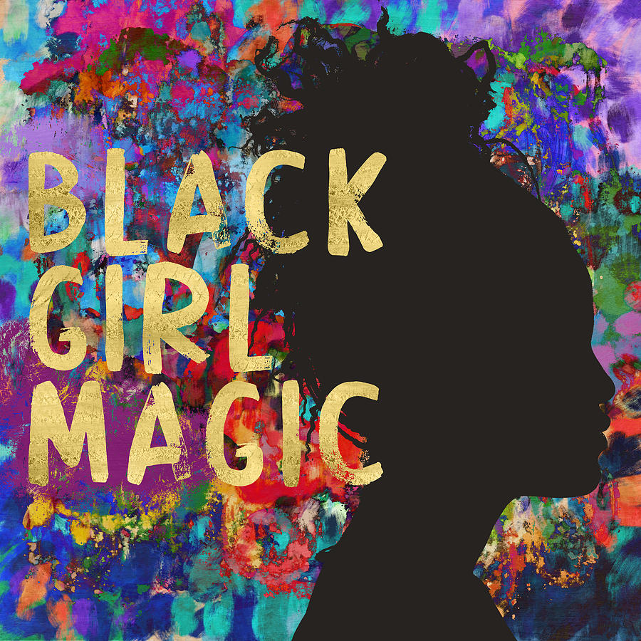 Black Girl Magic - Art by Linda Woods Mixed Media by Linda Woods