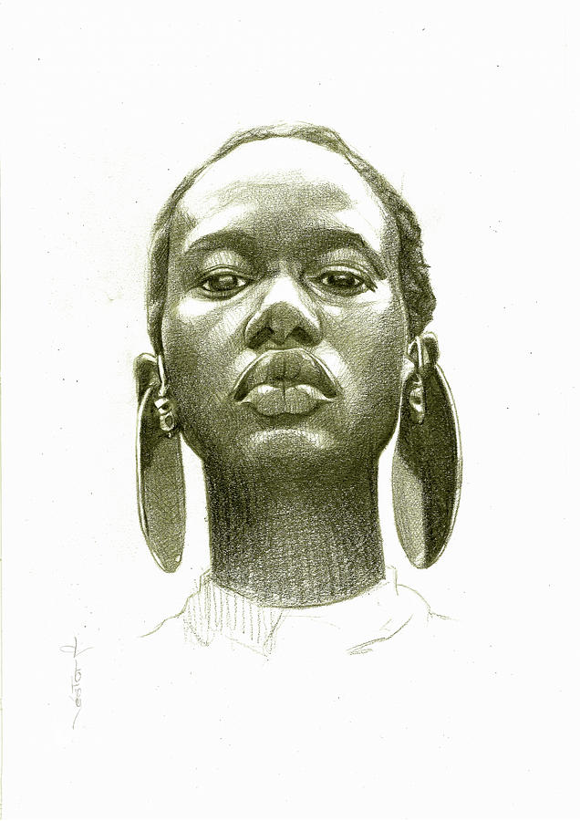 model pencil sketch