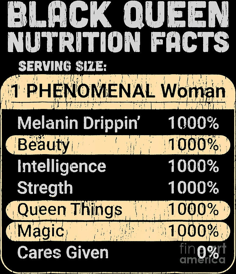 Black Girl Svg Black Queen Svg Nutrition Facts Svg Nutrition Svg