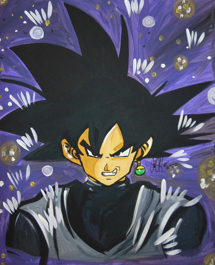 Black Goku Power Painting by Antonio Moore | Pixels