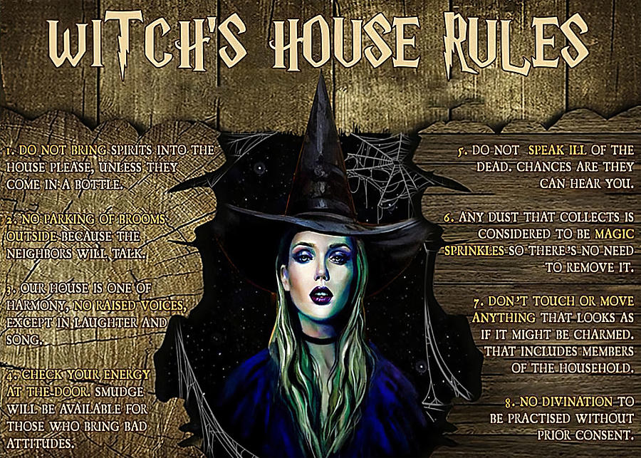 Black Hat Black Hat Witchs House Rules Digital Art By Gambrel Temple