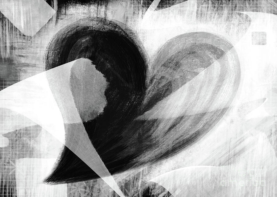 Black Heart  Digital Art by Iris Richardson