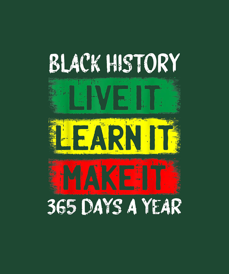 Black History Lives Matter 365 Days African American Gifts Drawing by