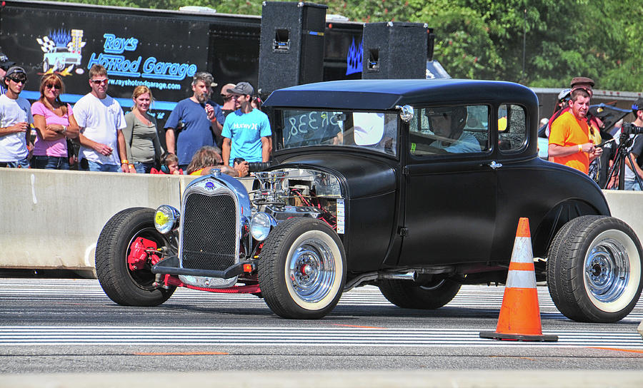 Black Hot Rod Photograph by Mike Martin