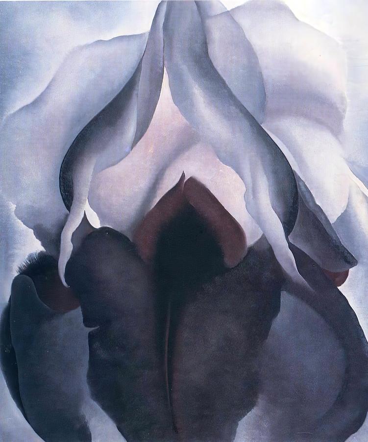 black iris 1 - Georgia O'Keeffe Painting by Georgia O'Keeffe - Fine Art ...