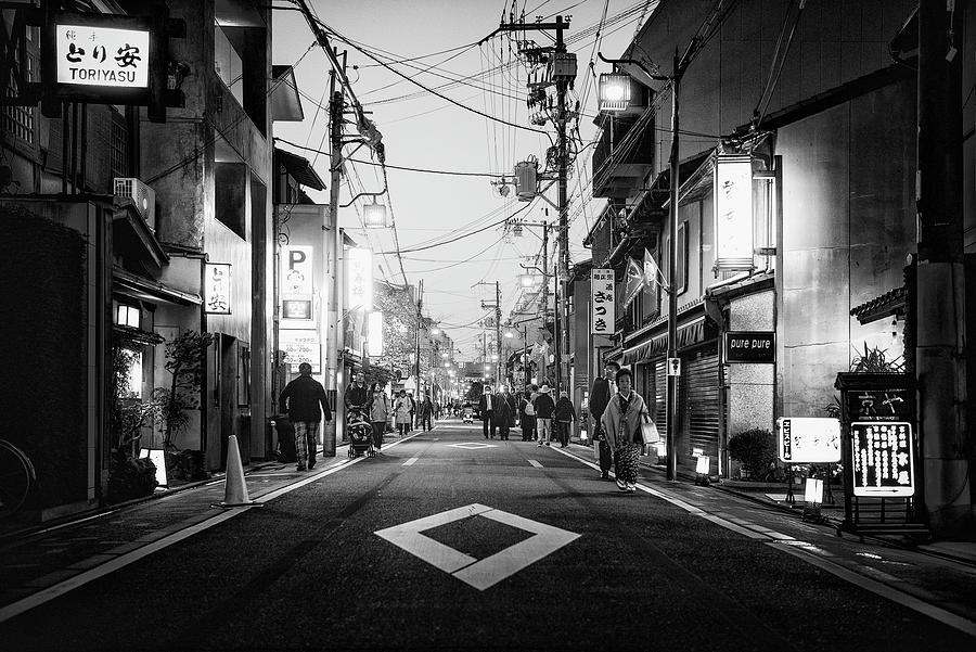 Black Japan Collection - Street Scene III Photograph by Philippe ...