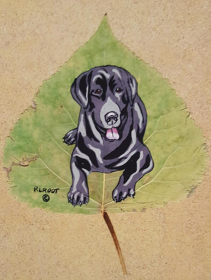 Black Lab Painting by Ralph Root