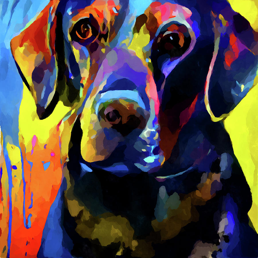 Black Labrador 3 Painting