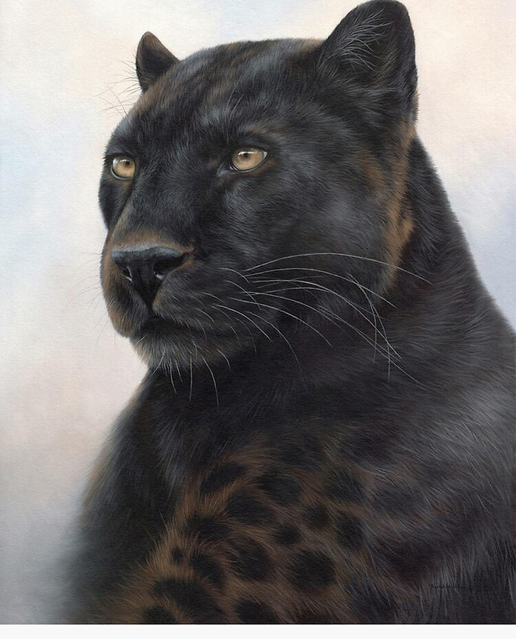 Black Leopard Painting Digital Art by Tania Young | Fine Art America