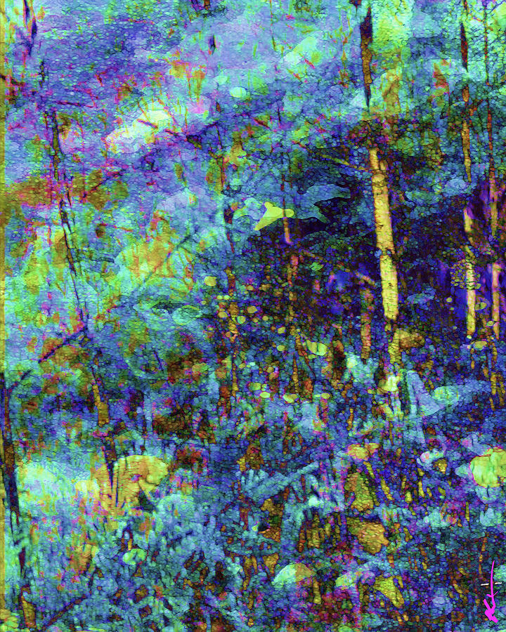Black Light Forest - Variant Digital Art by Ken Walker
