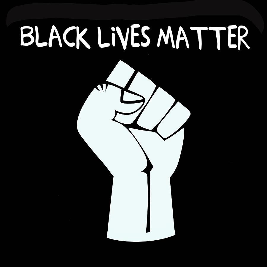 Black Lives Matter BLM Logo Digital Art by Nicole Wilson