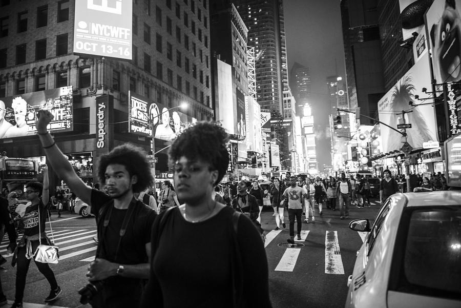 Black Lives Matter protest in Times Square, New York City Photograph by Joel Carillet