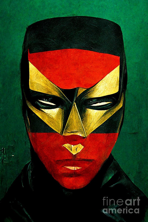 Black Male Face Super Hero Digital Art By Kelle Hines - Fine Art America