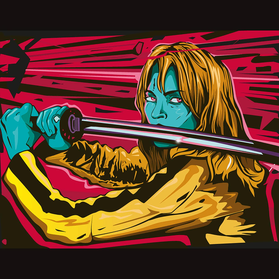 Black Mamba Kill bill Hanzo Quentin Beatrix Uma Painting by White Ian ...