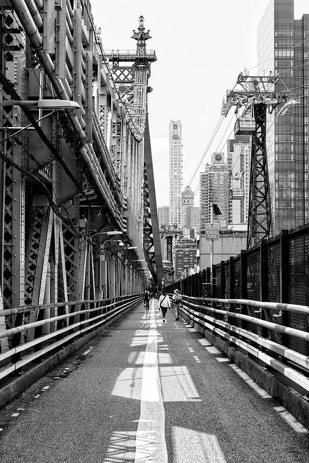 Black Manhattan Series - Along the Bridge Photograph by Philippe HUGONNARD
