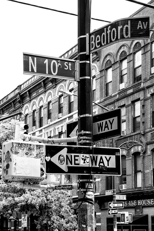 Black Manhattan Series - Bedford Avenue Photograph by Philippe HUGONNARD