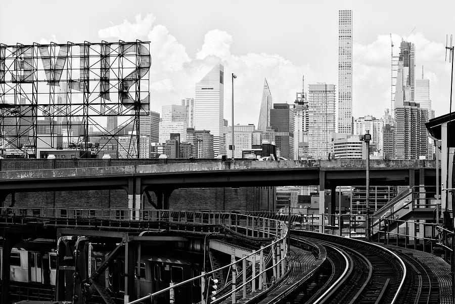Black Manhattan Series - Double Track Photograph by Philippe HUGONNARD
