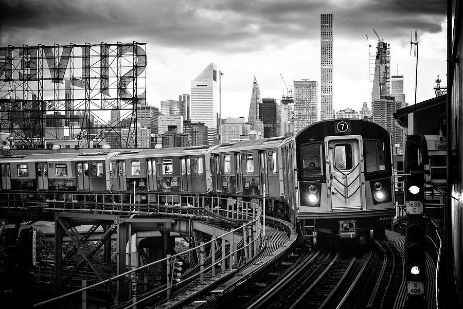 Black Manhattan Series - Line 7 Photograph by Philippe HUGONNARD