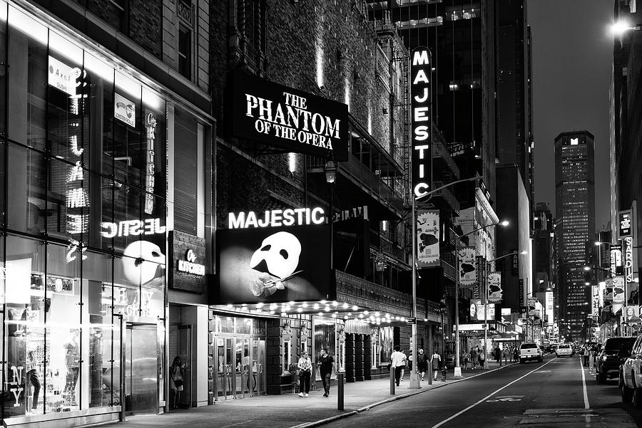 Black Manhattan Series - Phantom of the Opera Photograph by Philippe HUGONNARD