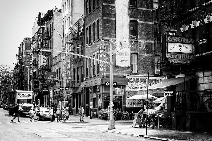 Black Manhattan Series - Welcome to Little Italy Photograph by Philippe HUGONNARD