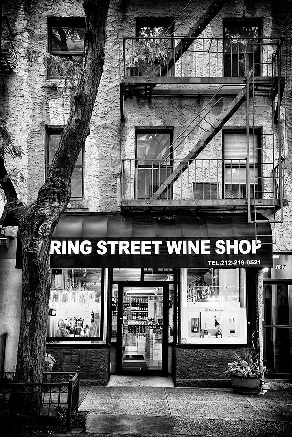 Black Manhattan Series - Wine Shop Photograph by Philippe HUGONNARD