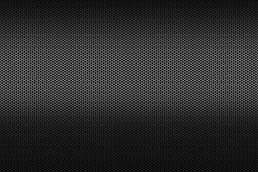 Black Metallic Polygon Honeycomb Grid Texture Pattern Background Photograph by IttoIlmatar