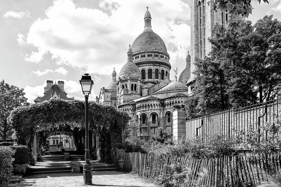 Black Montmartre Series - Behind Sacre-Coeur Basilica Photograph by Philippe HUGONNARD