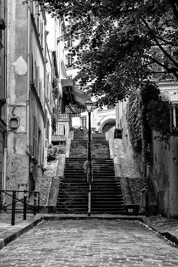 Black Montmartre Series - French Street   Photograph by Philippe HUGONNARD