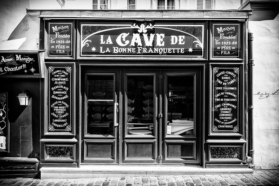 Black Montmartre Series - La Cave Photograph by Philippe HUGONNARD
