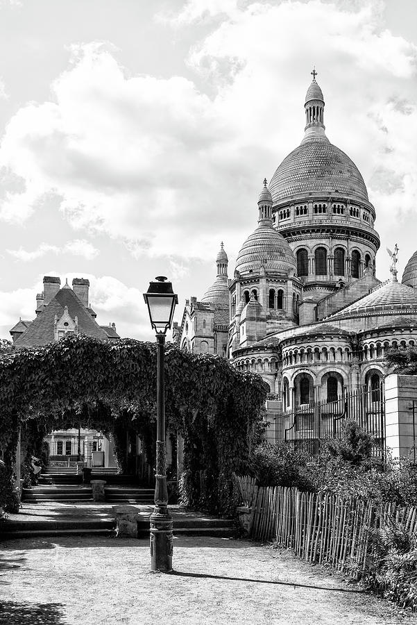 Black Montmartre Series - Sacre-Coeur Basilica Photograph by Philippe HUGONNARD