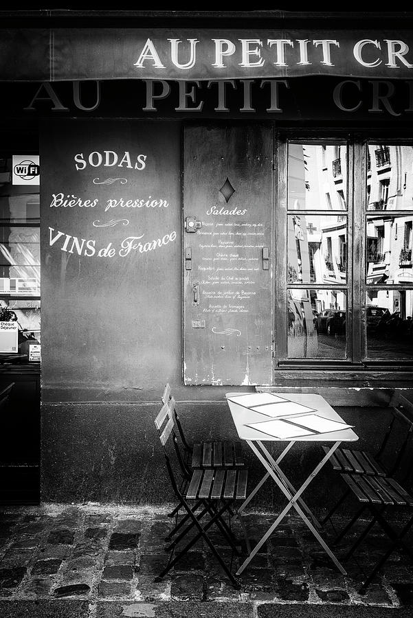 Black Montmartre Series - Vins de France Photograph by Philippe HUGONNARD