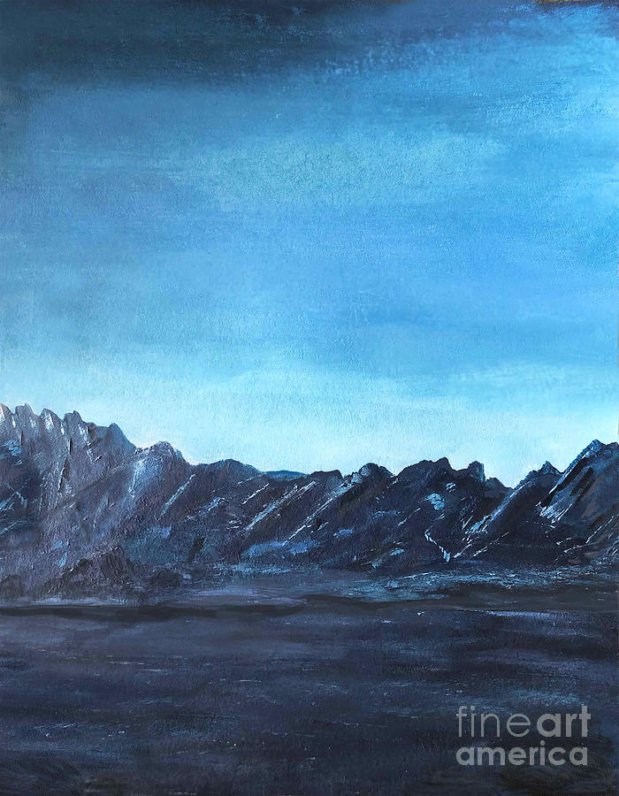 Black Mountains Painting by J Marielle